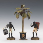 ANTIQUE COLD PAINTED METAL BLA