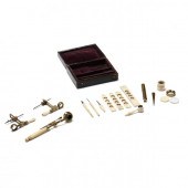 ANTIQUE COMPASS MICROSCOPE AND