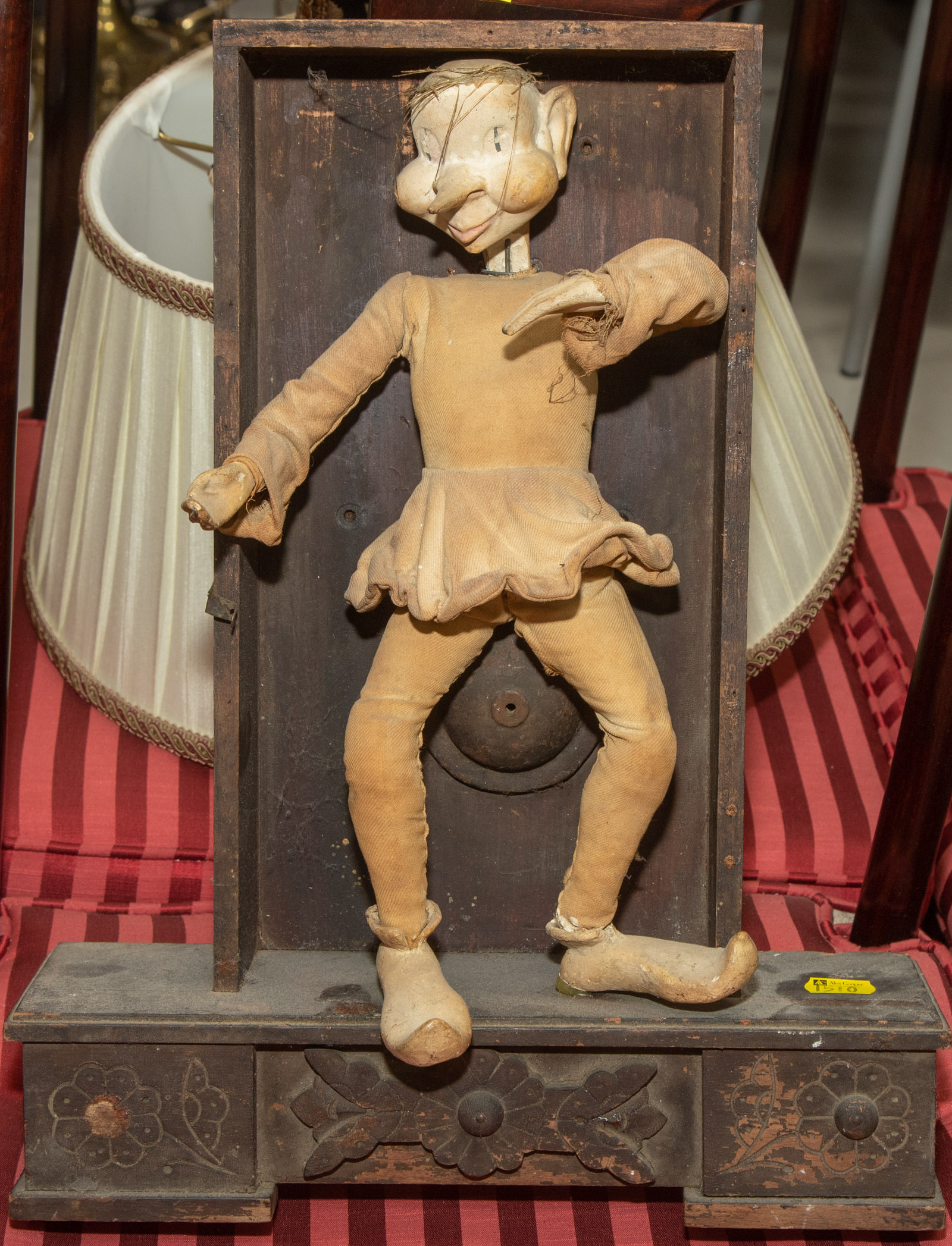 ANTIQUE COMPOSITION PUPPET FIGURE