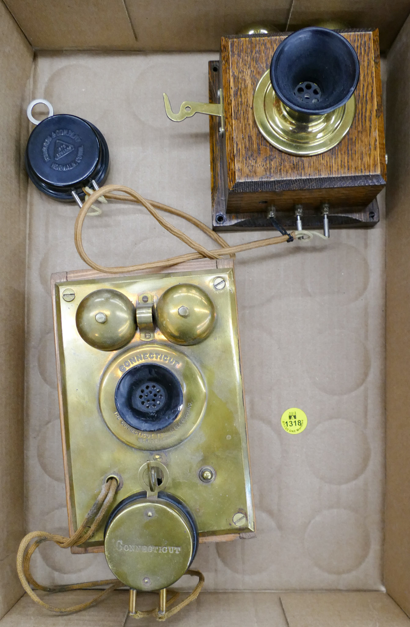 Antique Connecticut Brass Wall