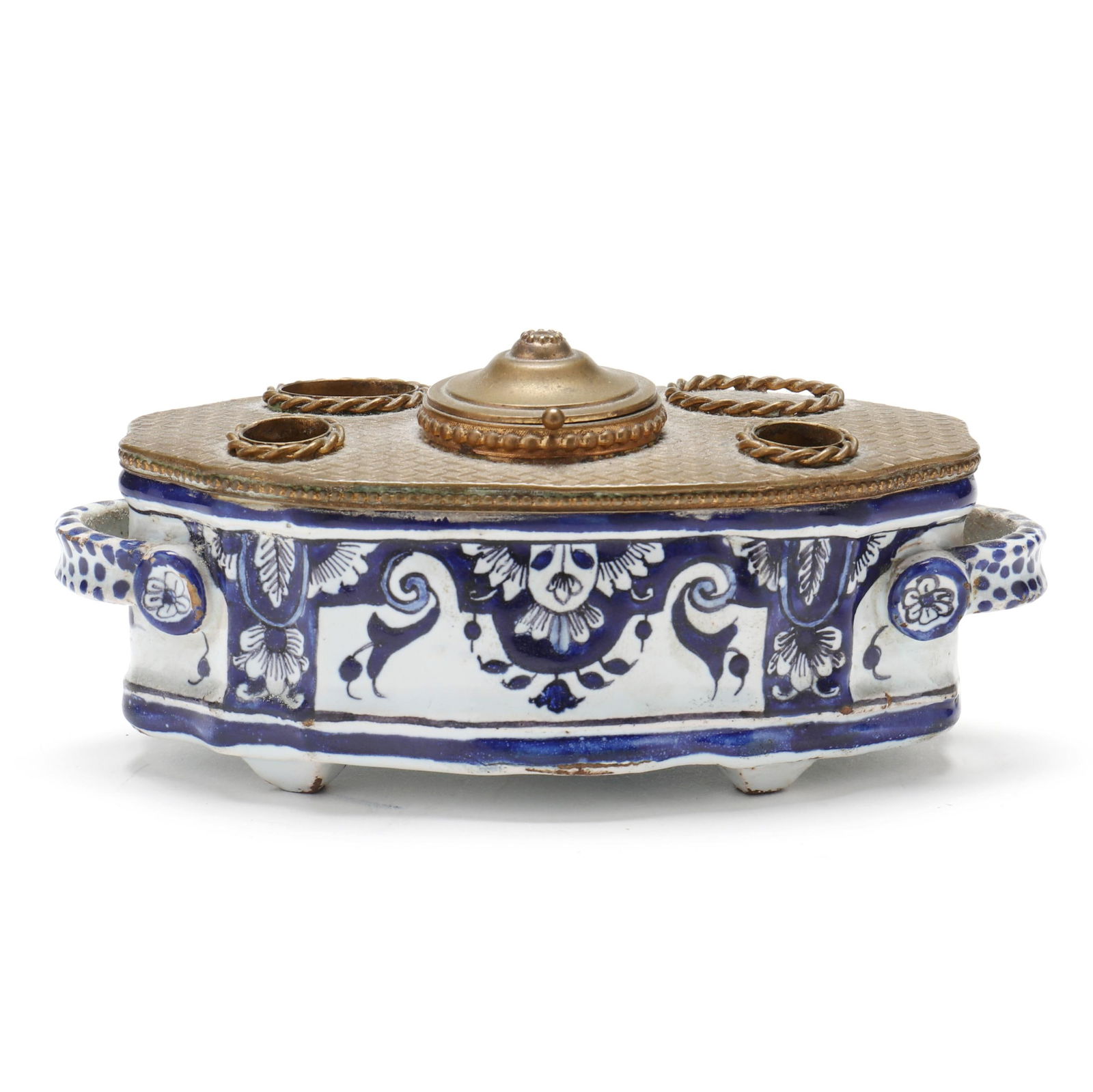 ANTIQUE CONTINENTAL BLUE AND
