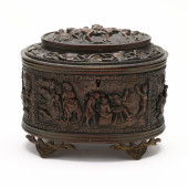 ANTIQUE CONTINENTAL BRONZE FIG