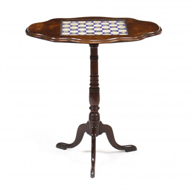 ANTIQUE CONTINENTAL BURL WOOD CHESS