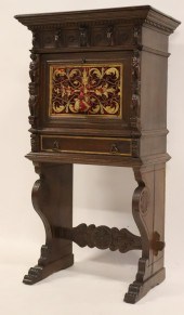 ANTIQUE CONTINENTAL CARVED & I
