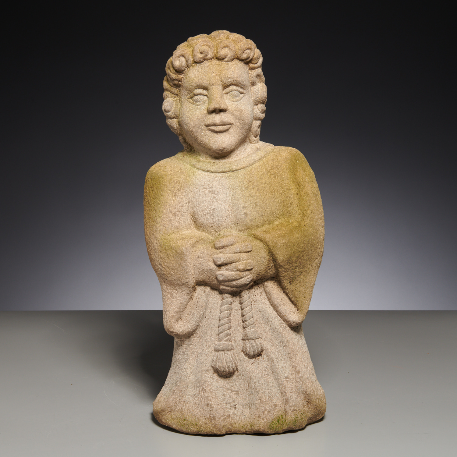 ANTIQUE CONTINENTAL CARVED STONE