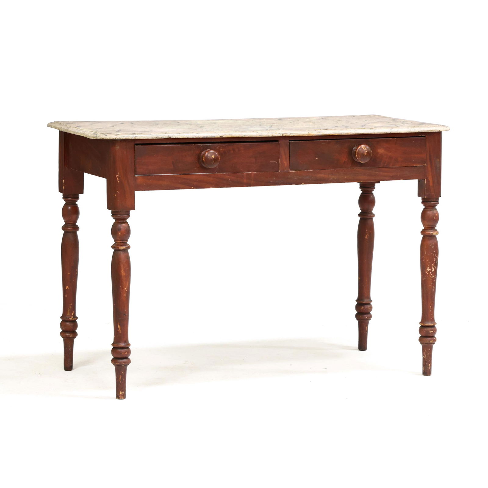ANTIQUE CONTINENTAL FAUX PAINTED