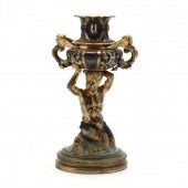 ANTIQUE CONTINENTAL GILT BRONZ
