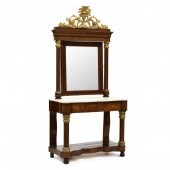 ANTIQUE CONTINENTAL INLAID ROS