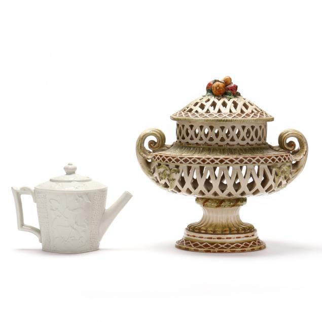 ANTIQUE CONTINENTAL MAJOLICA