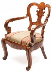 ANTIQUE CONTINENTAL MARQUETRY