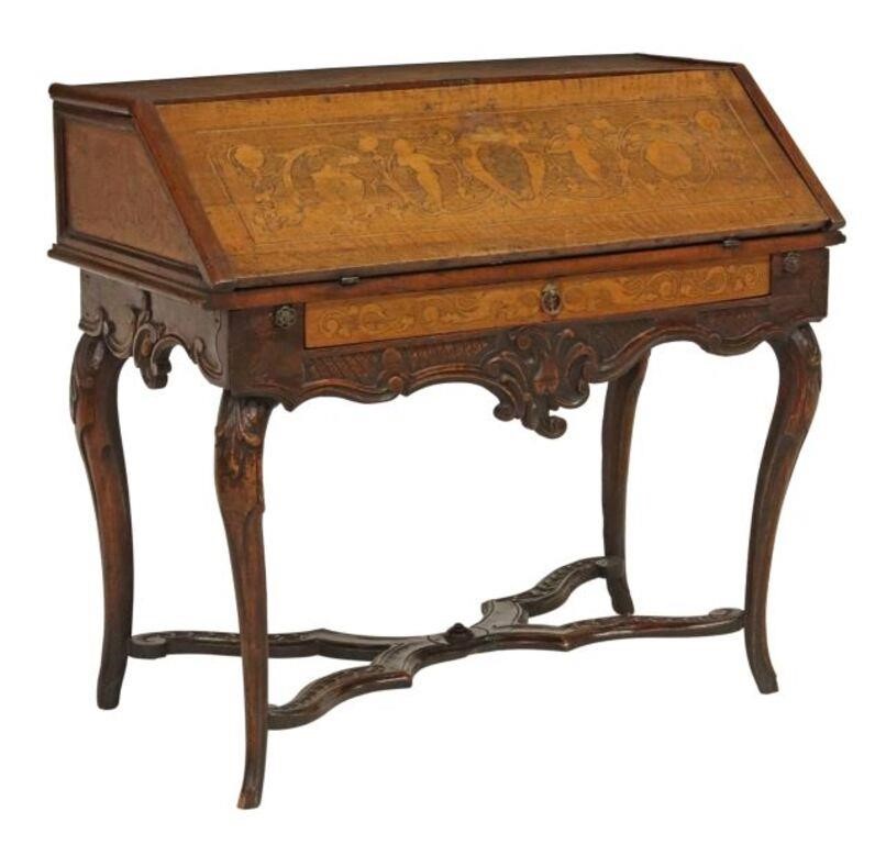 ANTIQUE CONTINENTAL MARQUETRY