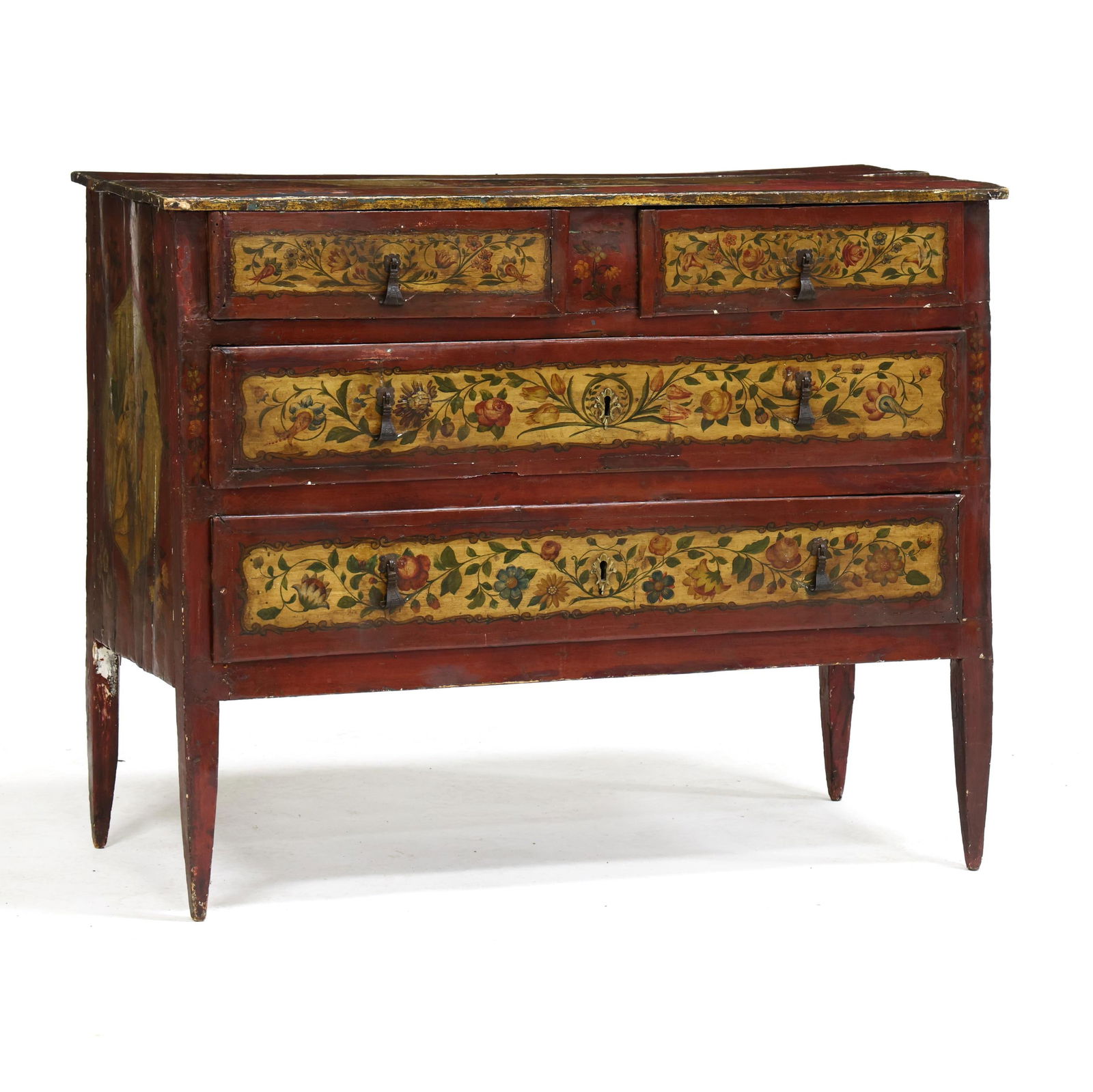 ANTIQUE CONTINENTAL PAINT DECORATED