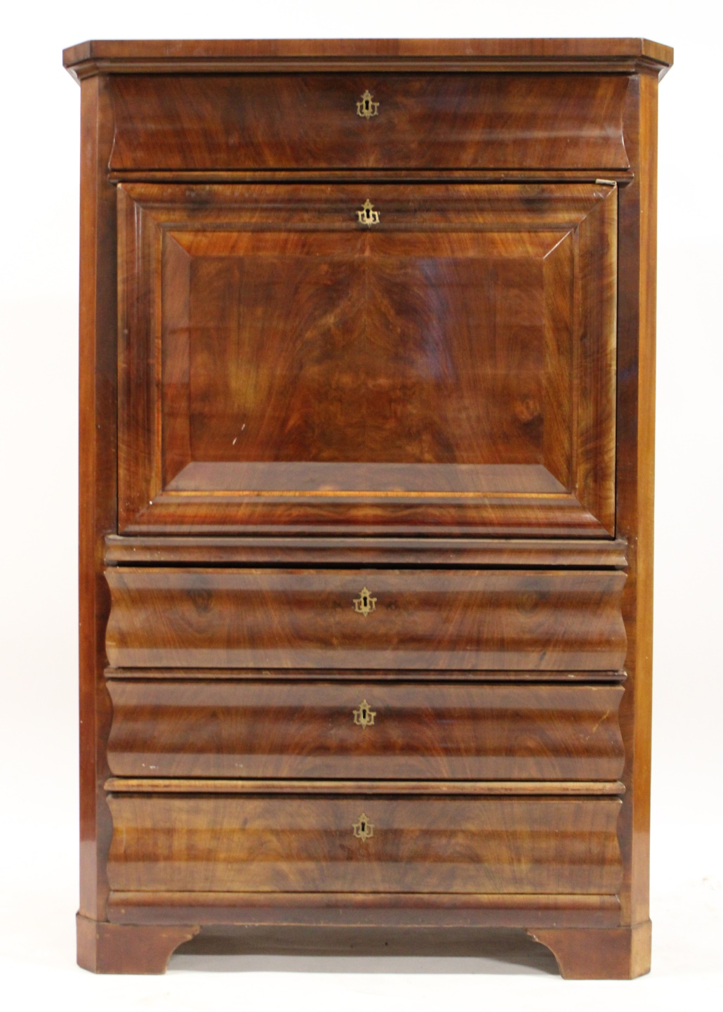 ANTIQUE CONTINENTAL SECRETAIRE EN
