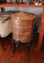 ANTIQUE COPPER AND CAST IRON W