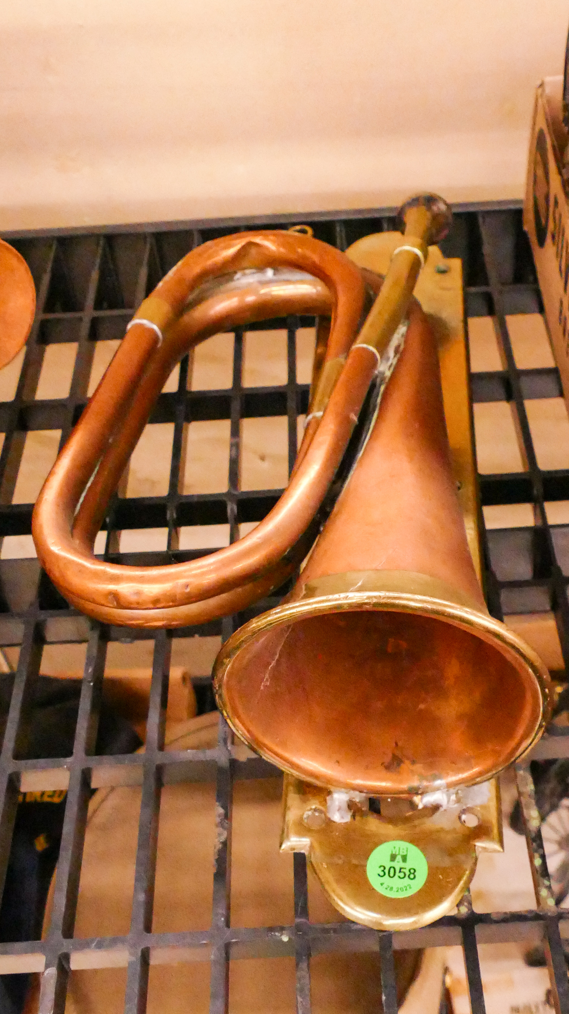 Antique Copper Bugle Mounted
