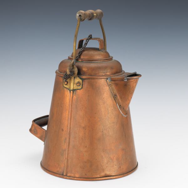 ANTIQUE COPPER PITCHER 16"H x 11 ½"