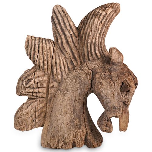 ANTIQUE CORK WOOD CARVED HORSE