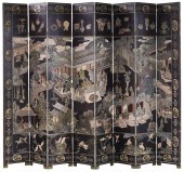 ANTIQUE COROMANDEL 8 PANEL SCR