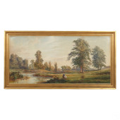 ANTIQUE COUNTRYSIDE LANDSCAPE