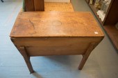 ANTIQUE COVERED DOUGH BOX ON S