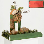ANTIQUE CRECHE BACKDROP DISPLA