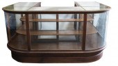 ANTIQUE CURVED GLASS HORSESHOE