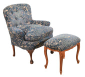 ANTIQUE CUSTOM UPHOLSTERED LOU