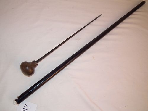 ANTIQUE DAGGER WEAPON CANEAntique