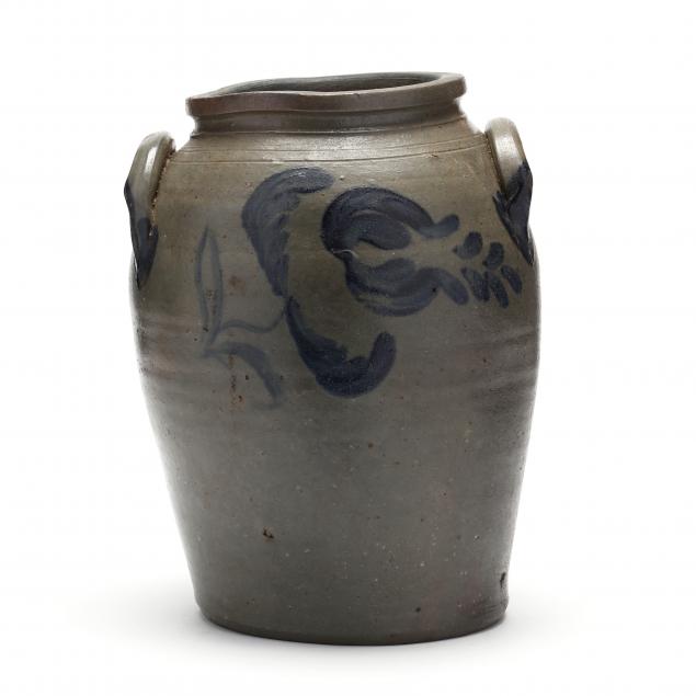 ANTIQUE DECORATED STONEWARE JAR