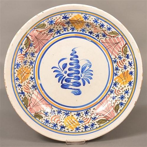 ANTIQUE DELFT TIN GLAZED