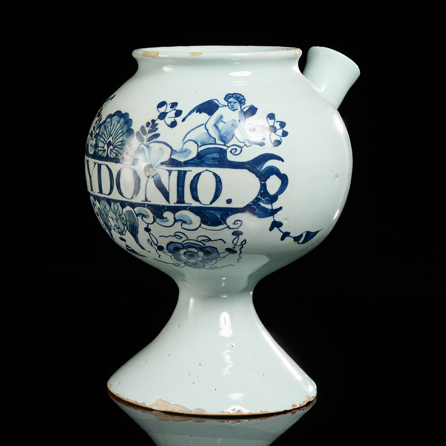 ANTIQUE DELFT WET DRUG JAR 18th c.,