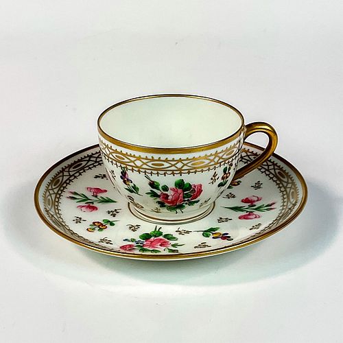 ANTIQUE DELVAUX SMALL PORCELAIN CUP