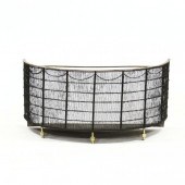 ANTIQUE DEMILUNE FORM WIREWORK