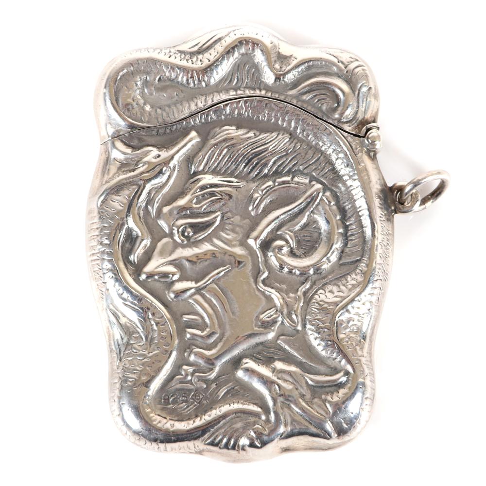ANTIQUE DEVIL AND DRAGON STERLING
