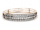 ANTIQUE DIAMOND, 14KT YG AND S
