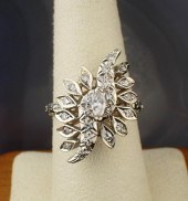 ANTIQUE DIAMOND AND EIGHTEEN K