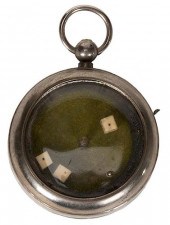 ANTIQUE DICE POCKET WATCH GAME
