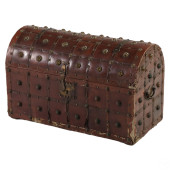 ANTIQUE DOMED STUDDED LEATHER