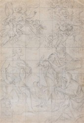 Antique drawing on paper, poss