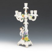 ANTIQUE DRESDEN PORCELAIN FIVE