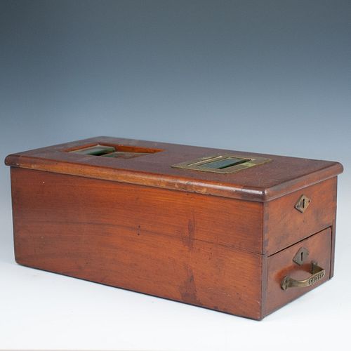 ANTIQUE DUDLEY WOOD & BRASS SHOP