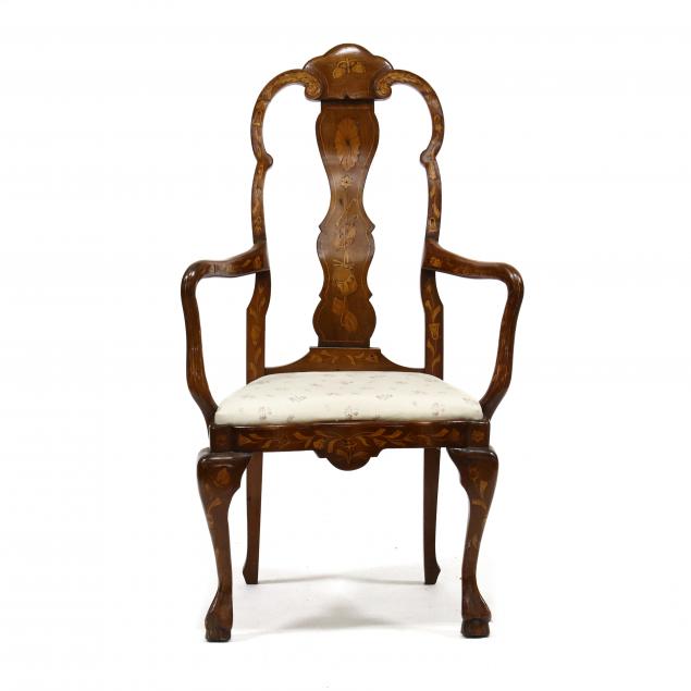 ANTIQUE DUTCH MARQUETRY INLAID