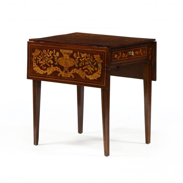 ANTIQUE DUTCH MARQUETRY INLAID