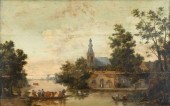 ANTIQUE DUTCH SCHOOL LANDSCAPE