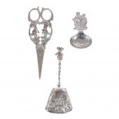 ANTIQUE DUTCH SILVER 3PC.; GRA