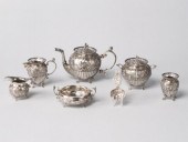ANTIQUE DUTCH SILVER TEA SETAn