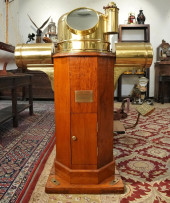 ANTIQUE DUTCH STEAMSHIP BINNAC