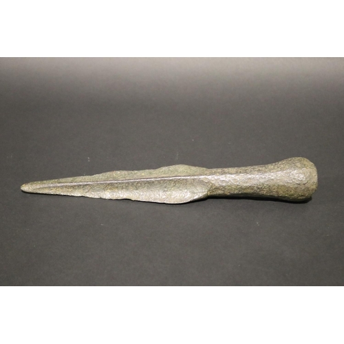 Antique early iron spear head,