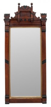ANTIQUE EASTLAKE STYLE HARDWOO