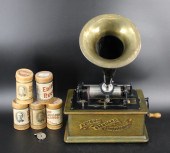 ANTIQUE EDISON PHONOGRAPH CYLI